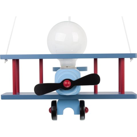 Lampa wisząca Samolot mały niebiesko-czarny-czerwony Lampa wisząca Samolot mały niebiesko-czarny-czerwony