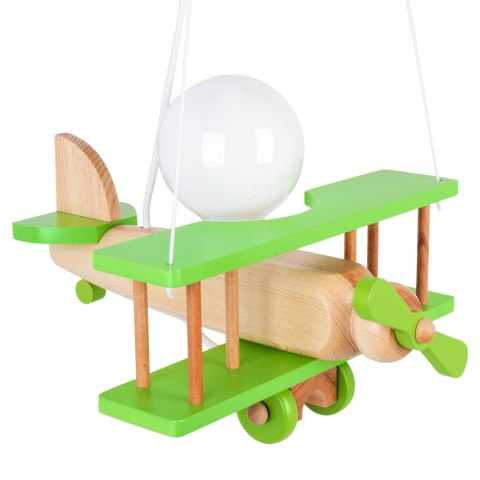 Lampa wisząca Samolot mały zielono-naturalny Lampa wisząca Samolot mały zielono-naturalny