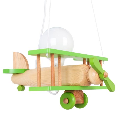 Lampa wisząca Samolot mały zielono-naturalny Lampa wisząca Samolot mały zielono-naturalny
