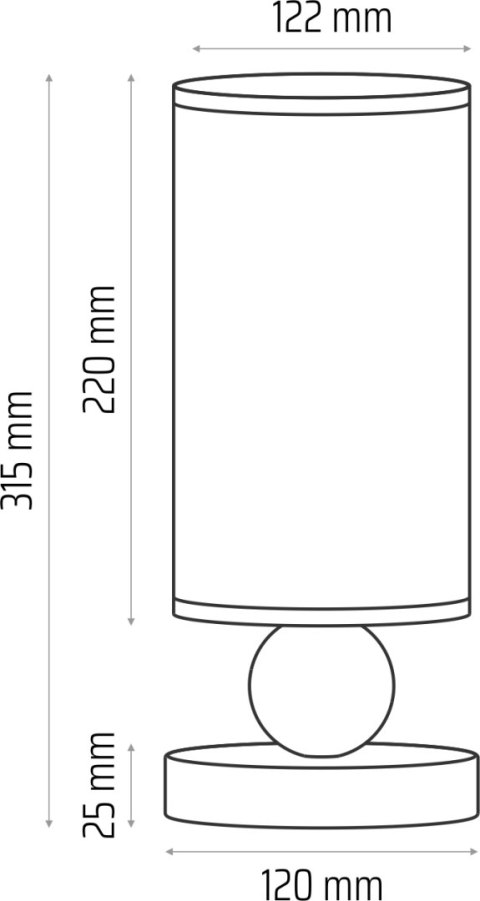 Lampa nocna Bolla pudrowy róż Lampa nocna Bolla pudrowy róż