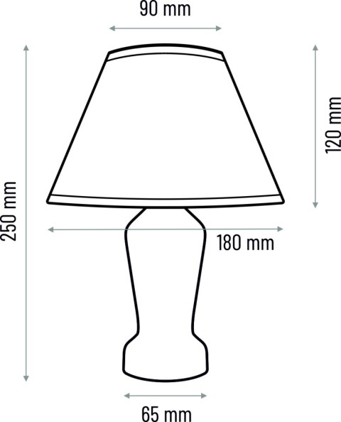Lampa nocna Mona szary Lampa nocna Mona szary
