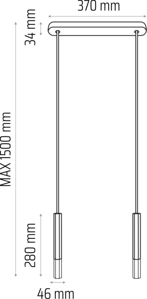 Lampa wisząca Madera2 Hexa 2 pł klosz dąb Lampa wisząca Madera2 Hexa 2 pł klosz dąb
