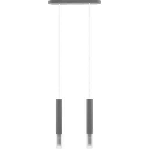 Lampa wisząca Madera2 klosz 2pł szary Lampa wisząca Madera2 klosz 2pł szary