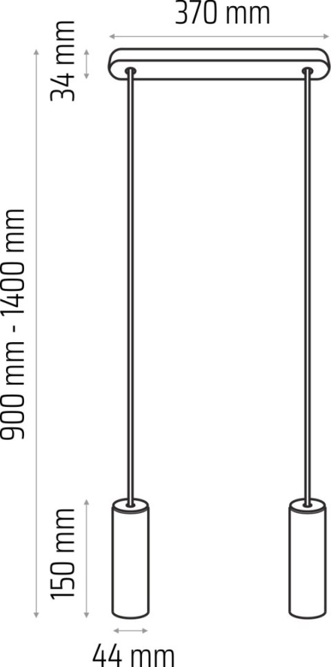 Lampa wisząca biała Madera 2 pł Lampa wisząca biała Madera 2 pł