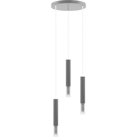 Madera2 klosz 3 pł plafon szary Madera2 klosz 3 pł plafon szary