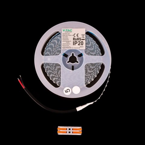 Taśma LED V-TAC SMD2835 630LED 24V IP20 5mb 8W/m VT-2835 126-IP20 6400K 1100lm Taśma LED V-TAC SMD2835 630LED 24V IP20 5mb 8W/m VT-2835 126-IP20 6400K 1100lm