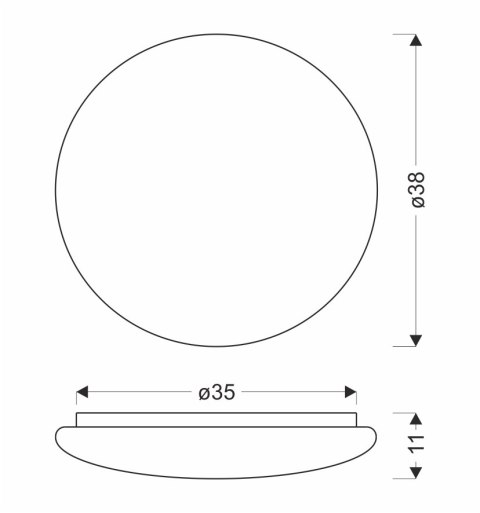 BELINA LAMPA SUFITOWA PLAFON 38CM 36W LED 4000K KLOSZ BIAŁY BELINA LAMPA SUFITOWA PLAFON 38CM 36W LED 4000K KLOSZ BIAŁY