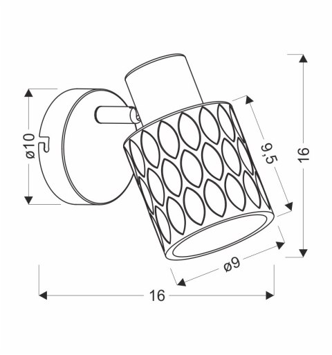 BILL LAMPA KINKIET CZARNY 1X40W E27 KLOSZ DYMIONY BILL LAMPA KINKIET CZARNY 1X40W E27 KLOSZ DYMIONY