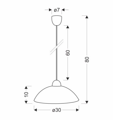 FANUSA LAMPA WISZĄCA 1X60W E27 KLOSZ BIAŁY Z WZOREM FANUSA LAMPA WISZĄCA 1X60W E27 KLOSZ BIAŁY Z WZOREM