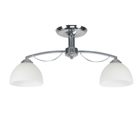 FILONA LAMPA SUFITOWA CHROMOWY 2X40 E27 KLOSZ BIAŁY FILONA LAMPA SUFITOWA CHROMOWY 2X40 E27 KLOSZ BIAŁY