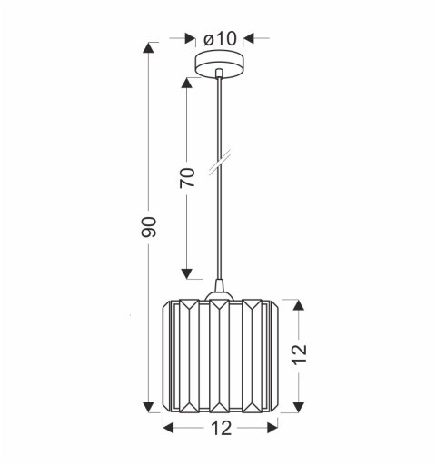 GLASSIA LAMPA WISZĄCA CZARNY 1X40 E27 KLOSZ CZARNY+KRYSZTAŁY BEZBARWNE GLASSIA LAMPA WISZĄCA CZARNY 1X40 E27 KLOSZ CZARNY+KRYSZTAŁY BEZBARWNE