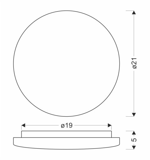LINDA LAMPA SUFITOWA PLAFON 21CM 12W LED 4000K KLOSZ BIAŁY LINDA LAMPA SUFITOWA PLAFON 21CM 12W LED 4000K KLOSZ BIAŁY