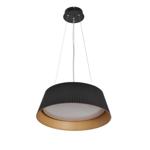 UMBRIA LAMPA WISZĄCA CZARNO DREWNIANA 1X24W LED KLOSZ BIAŁY UMBRIA LAMPA WISZĄCA CZARNO DREWNIANA 1X24W LED KLOSZ BIAŁY