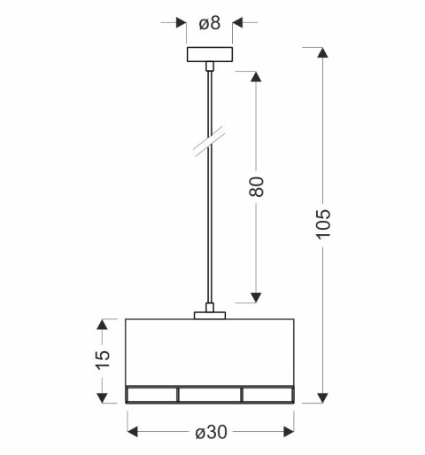 Ardi lampa sufitowa czarny+drewniany 1x40W E27 abażur czarny Ardi lampa sufitowa czarny+drewniany 1x40W E27 abażur czarny