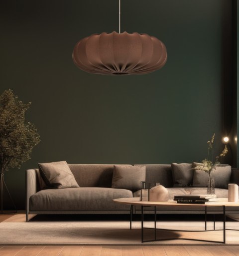 CAFEE' lampa wisz¹ca 66cm bia³y 1x40W E27 aba¿ur mokka CAFEE' lampa wisz¹ca 66cm bia³y 1x40W E27 aba¿ur mokka