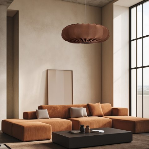 CAFEE' lampa wisz¹ca 66cm bia³y 1x40W E27 aba¿ur mokka CAFEE' lampa wisz¹ca 66cm bia³y 1x40W E27 aba¿ur mokka