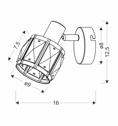 Dubai lampa sufitowa kinkiet czarny 1x40W E14 klosz różowy złoty krysz transp Dubai lampa sufitowa kinkiet czarny 1x40W E14 klosz różowy złoty krysz transp