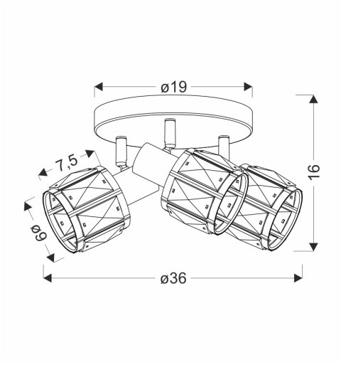 Dubai lampa sufitowa plafon czarny 3x40W E14 klosz różowy złoty kryszt transp Dubai lampa sufitowa plafon czarny 3x40W E14 klosz różowy złoty kryszt transp