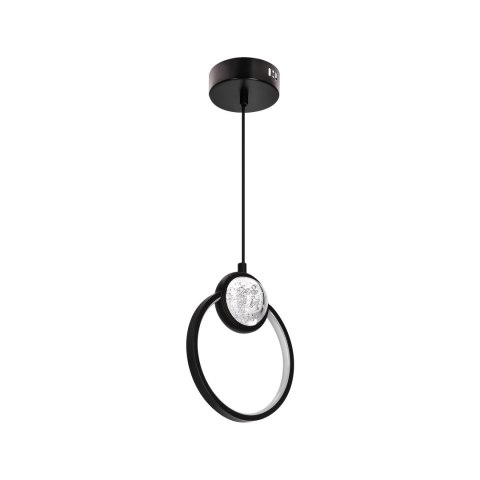 LACRIMA lampa wiszaca 20cm czarny 15W LED 3000K maskownica biała LACRIMA lampa wiszaca 20cm czarny 15W LED 3000K maskownica biała