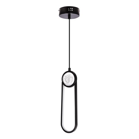 LACRIMA lampa wiszaca czarny 10cm 15W LED 3000K maskownica biała LACRIMA lampa wiszaca czarny 10cm 15W LED 3000K maskownica biała