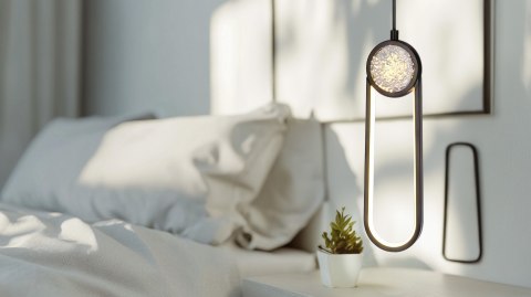 LACRIMA lampa wiszaca czarny 10cm 15W LED 3000K maskownica biała LACRIMA lampa wiszaca czarny 10cm 15W LED 3000K maskownica biała