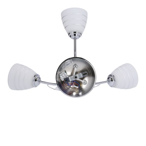 SIMPLI LAMPA WISZĄCA 3*40W E27 CHROM Z KRYSZTAŁKIEM+KLOSZ Z PASKIEM