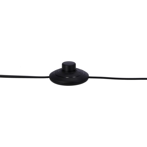 Prima gold lampa podłogowa złoty satynowy 1x60w e27 abażur czarny