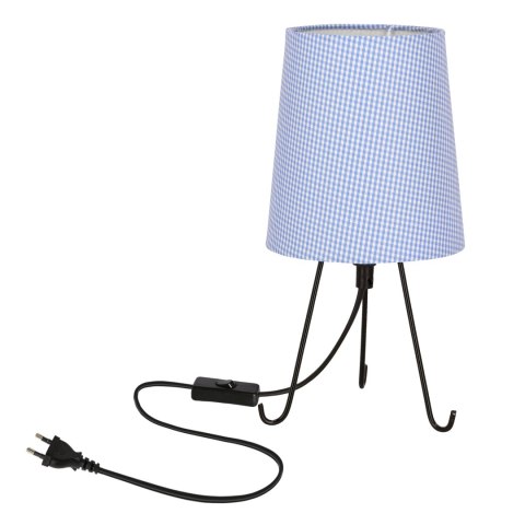 Smally lampa stołowa czarny 1x40 E14 abażur parilla niebieski Smally lampa stołowa czarny 1x40 E14 abażur parilla niebieski