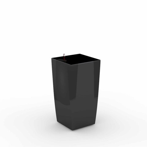 Cube reprezentacyjna donica w kolorze szarym z wkładem nawadniającym 22x22x41 Cube reprezentacyjna donica w kolorze szarym z wkładem nawadniającym 22x22x41