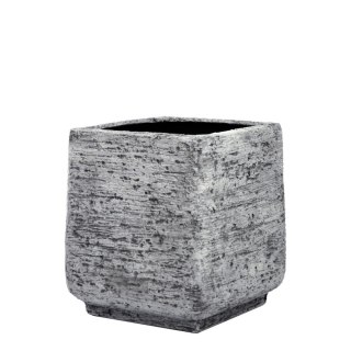 Donica Verona o fakturze surowego betonu 42,5x42,5x44,5