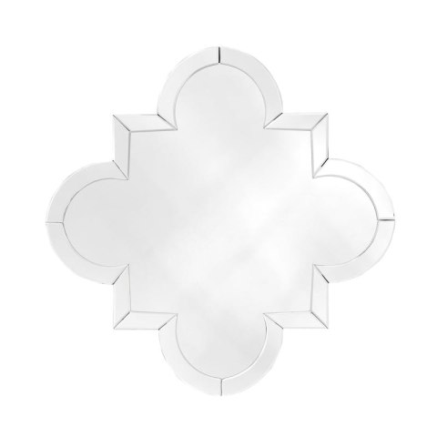 Lustro dekoracyjne Agadi 77/77cm nietuzinkowe nowoczesne w hartowanej szklanej ramie Lustro dekoracyjne Agadi 77/77cm nietuzinkowe nowoczesne w hartowanej szklanej ramie
