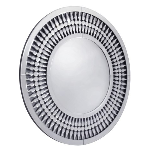 Lustro okrągłe glamour Marzano 90cm w dekoracyjnej ramie z kryształkami w kształcie łez Lustro okrągłe glamour Marzano 90cm w dekoracyjnej ramie z kryształkami w kształcie łez