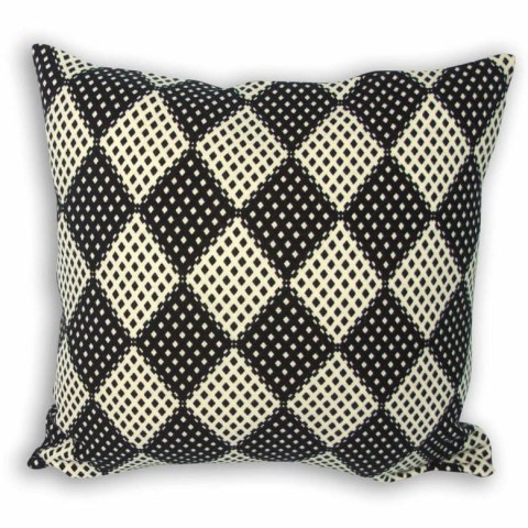 Poduszka dekoracyjna w geometryczne czarno-białe wzory 45x45 Poduszka dekoracyjna w geometryczne czarno-białe wzory 45x45
