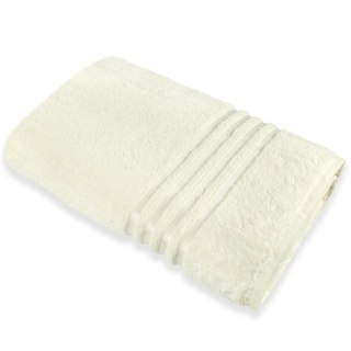 Ręcznik frotte 100x150cm 100% bawełna biały ozdobiony tasiemką