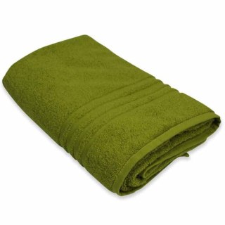 Ręcznik frotte 100x150cm 100% bawełna zielony ozdobiony tasiemką