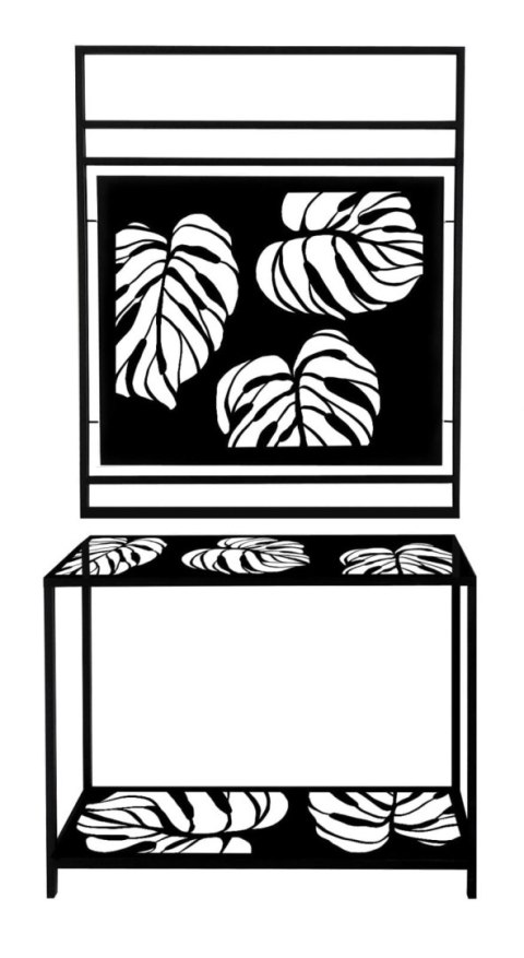 Wieszak loftowy 80-100/210cm metalowy Liście na ubrania i dodatki w minimalistycznym stylu Wieszak loftowy 80-100/210cm metalowy Liście na ubrania i dodatki w minimalistycznym stylu