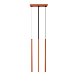 Lampa wisząca PASTELO 3 ochra czerwona