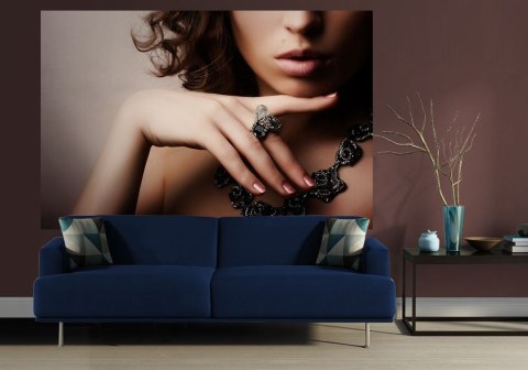 Piękna kobieta, fashion art - fototapeta Piękna kobieta, fashion art - fototapeta