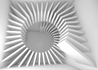 Abstrakcja 3d - fototapeta