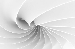 Abstrakcja, fala 3d - fototapeta