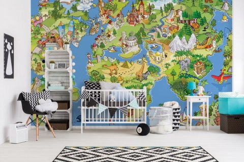 Mapa Świata dla dziecka - fototapeta Mapa Świata dla dziecka - fototapeta