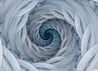 Spiralny fractal II - fototapeta