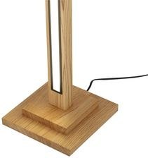 ALSET LAMPA PODŁOGOWA DREWNO DĄB + CZARNY 1X18W LED 4000