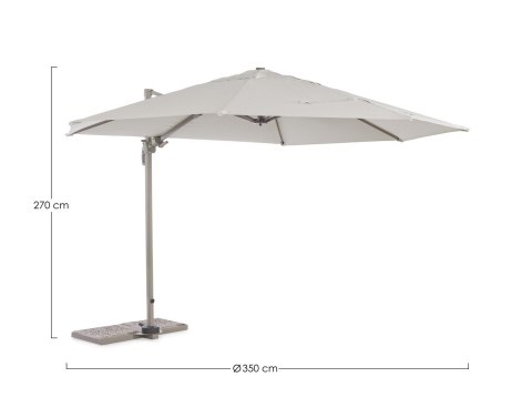 BIZZOTTO parasol ogrodowy ORLAND beżowy