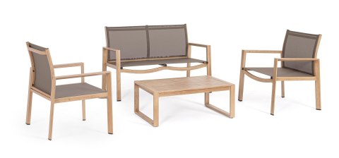 BIZZOTTO zestaw ogrodowy KALLEN naturalny