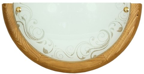 HERBA PLAFON 0,5 DREWNO STANDARD 1X60 W E27 DĄB HERBA PLAFON 0,5 DREWNO STANDARD 1X60 W E27 DĄB