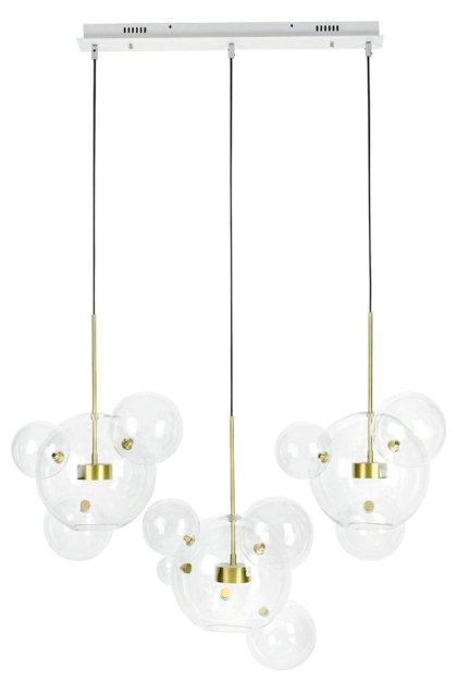 MOOSEE lampa wisząca CAPRI LINE 3 złota - 180 LED, aluminium, szkło