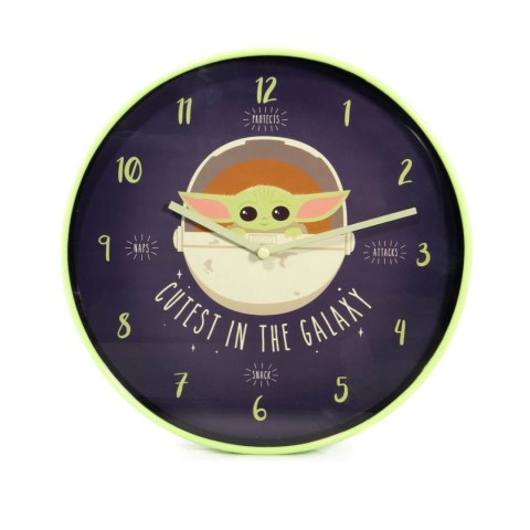 Star Wars The Mandalorian Cutest In The Galaxy - zegar ścienny Star Wars The Mandalorian Cutest In The Galaxy - zegar ścienny