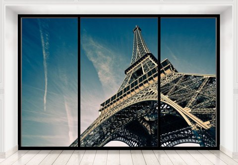 Wieża Eiffela (window) - fototapeta Wieża Eiffela (window) - fototapeta