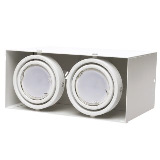 Lampa Sufitowa Blocco Biały 2x7W GU10 Led